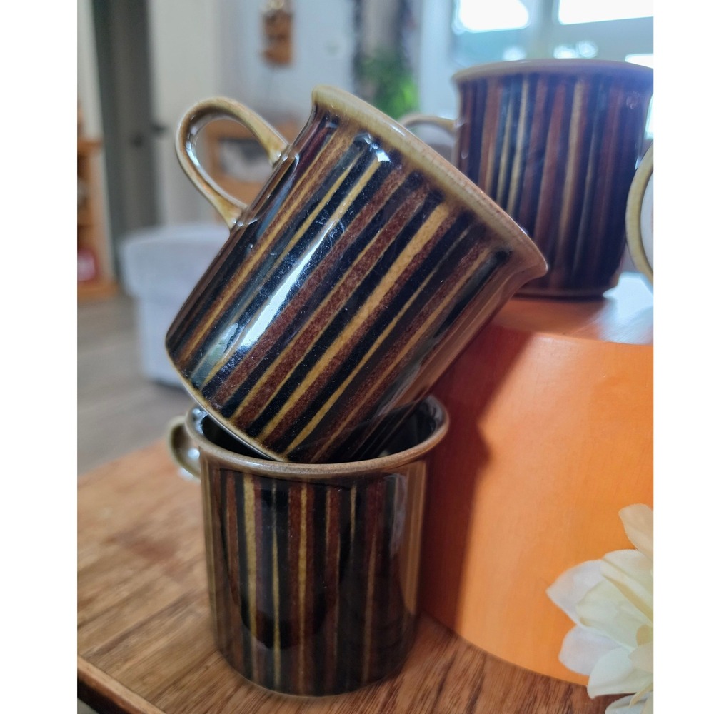 MCM Vintage Arabia Finland Kosmos Coffee Cups - Set of 4 PERFECT